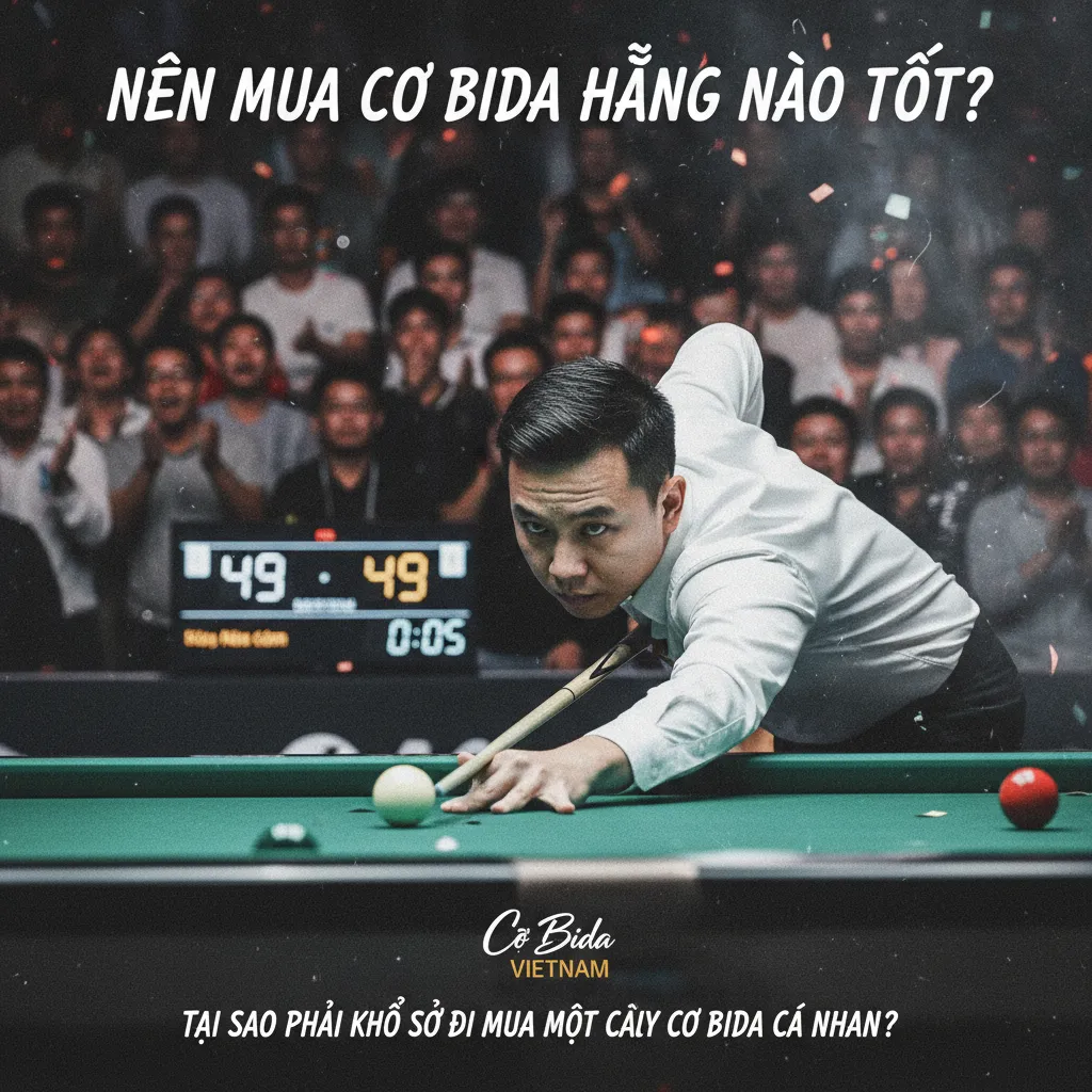 Tại sao phải khổ sở đi mua một cây cơ bida cá nhân?